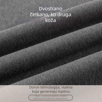 Muška pamučna bezrukavna baza sloj, sa fleece podstavom, punjenje od pera, prilagodljiv kroj