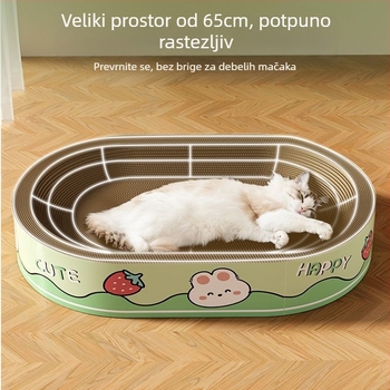 Mačje gnijezdo s grebalicom, sve-u-jednom; materijal: Default item, pakiranje: 1, stil: slatko