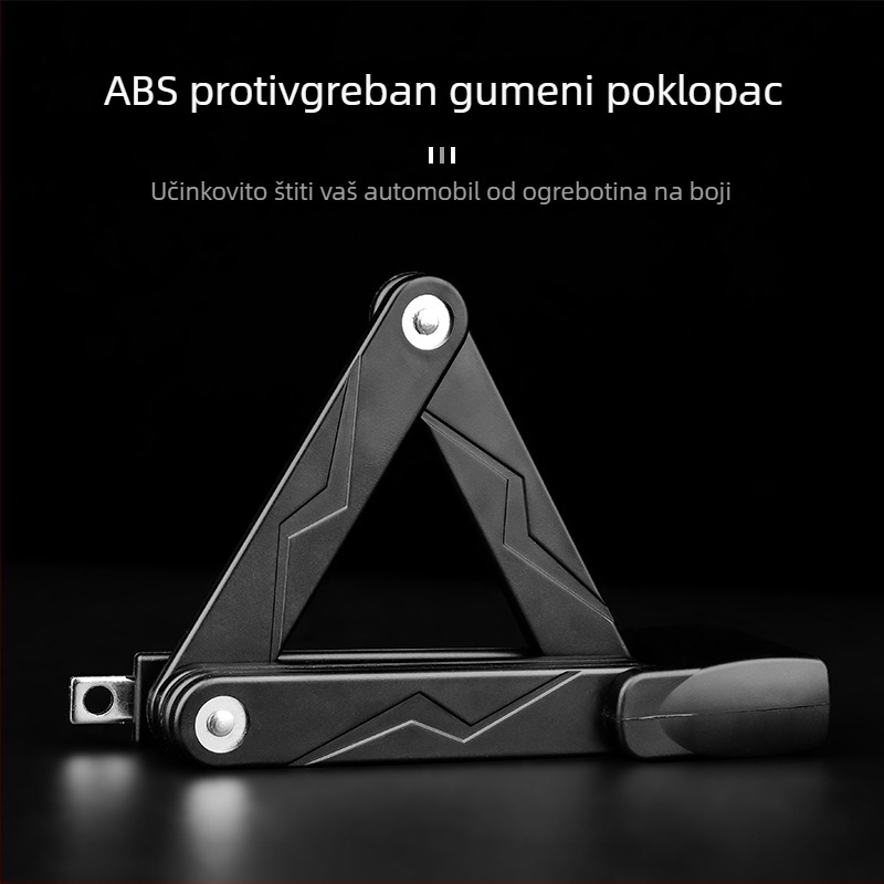 Sklopiva brava za bicikl s ključem – protiv krađe za planinske i električne bicikle, Model BG-0513, Materijal: legirani čelik + ABS, Težina: 0,7 kg, Stil: moderni jednostavnost