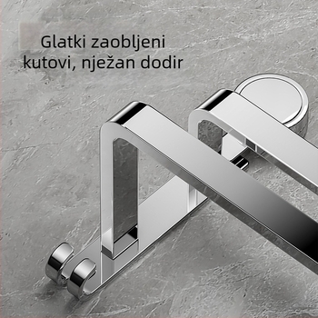 Regal za papuče i ručnike od nehrđajućeg čelika 304 - bez bušenja, Guangkai brend, prilagodljiv