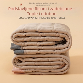 Dječje termalne hlače s flisom, visoki struk, 95% poliester / 5% elastan, jesen-zima