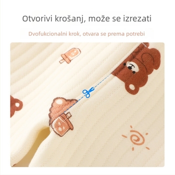 Dječje tople hlače od pamuka, tri slojeva izolacije, unisex, za uzrast 1–3 godina