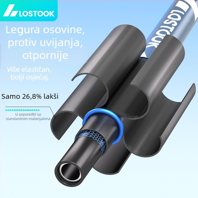 Raketa za badminton – okvir od željeznog legura, težina 95–100 g, drška G2, direktan udarac, za odrasle