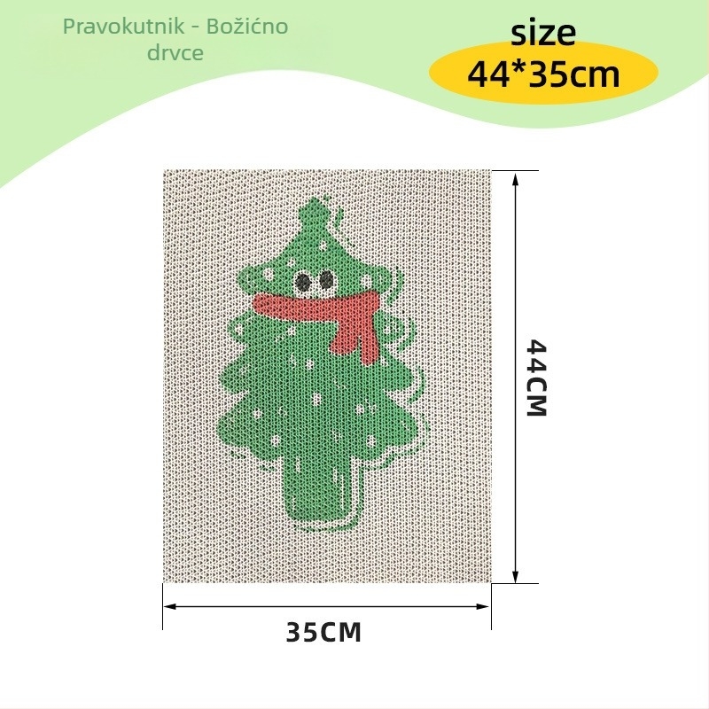 Zidna ploča za grebanje mačaka — debela, otporna na ogrebotine i habanje, akril, jednostavan stil