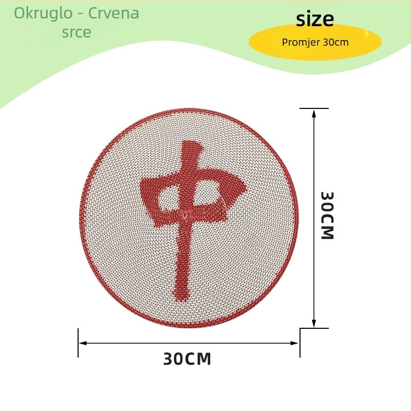 Zidna ploča za grebanje mačaka — debela, otporna na ogrebotine i habanje, akril, jednostavan stil