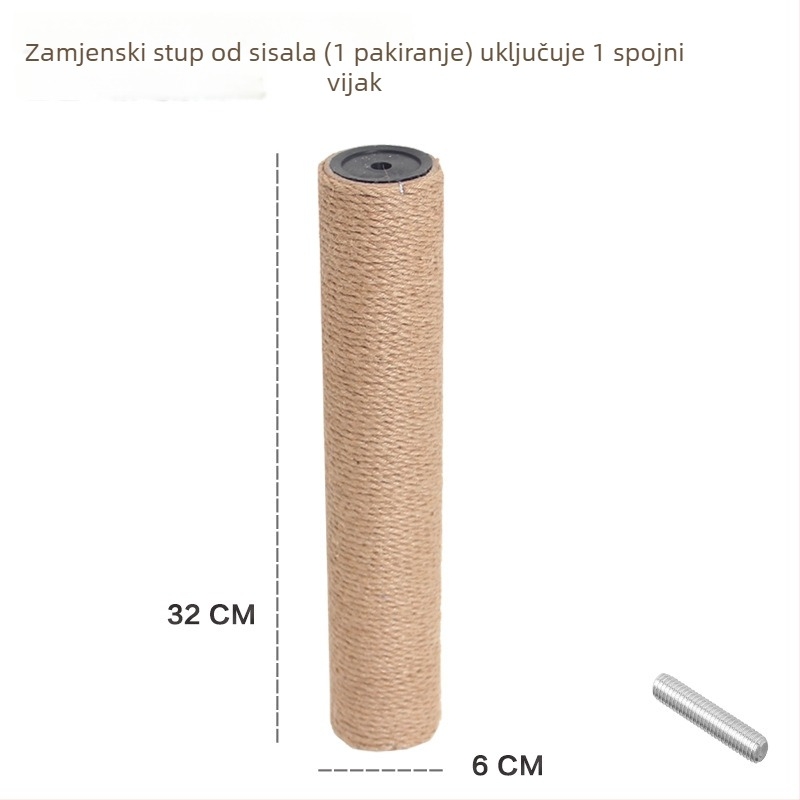 Mačje stablo za penjanje s integriranom kućicom, materijal sisal, brend Cute Xiao Ai, model PJ--886, jednostavan stil