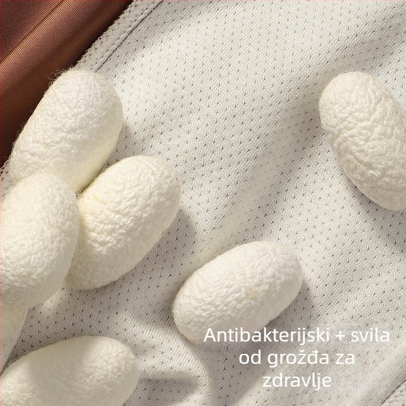 Muške gaćice bez tragova šavova, pleteni Ice Silk materijal, osnovni materijal najlon, srednji pojas, podstava u prepone viskozna 80-90%