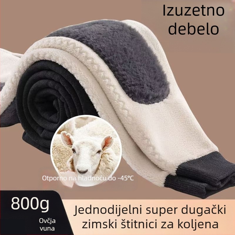 Termalne hlače s flis podstavom, visokim strukom, elastične, gusta poliester tkanina