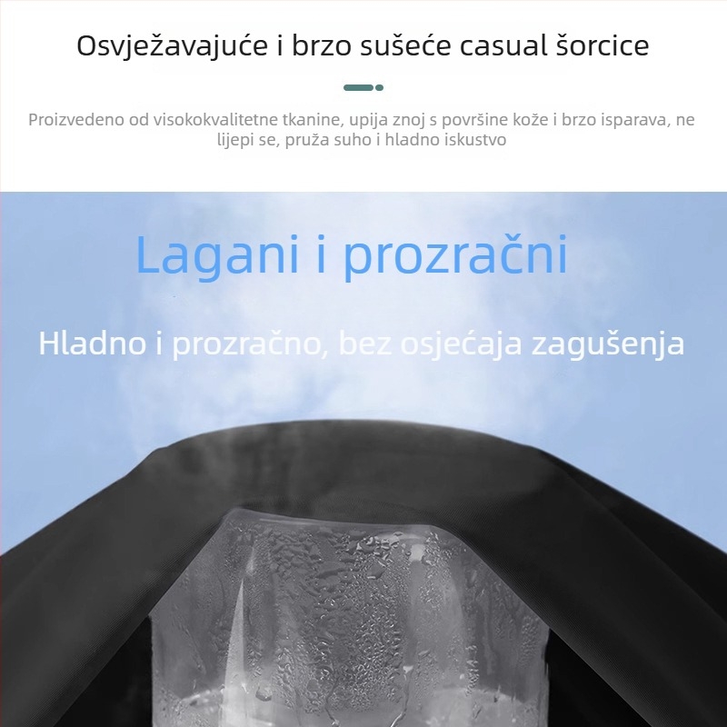 Ice Silk šorcevi za mlade — mikroelastični, 100% poliester, ravni kroj