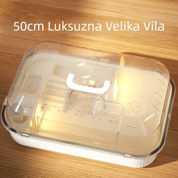 Plastični kavez za hamstera, okruglog oblika, vodootporan, za unutarnju upotrebu