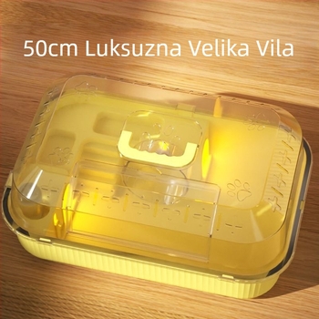 Plastični kavez za hamstera, okruglog oblika, vodootporan, za unutarnju upotrebu