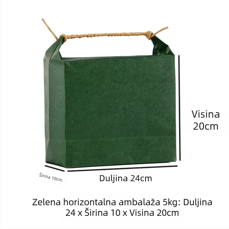 Retro kraft papirnata torba za darove s izrezivanjem i ljepilom; specifikacija: vrećica za rižu