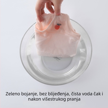 Modalni topić za djevojčice, s pamukom unutarnjom podstavom, mekani čelični prsten, prozračan i udoban, 9–13 godina