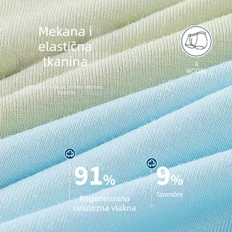Dječje bokserice za dječake od modala, 91% regenerirane celulozne vlakna, za djecu iznad 8 godina, proljeće 2025