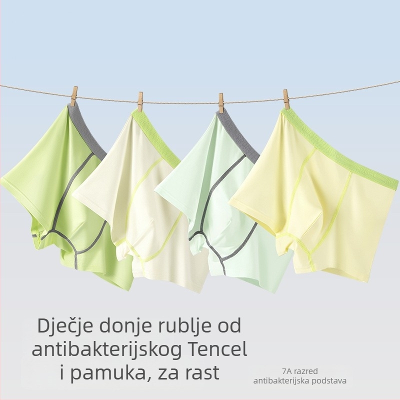Dječje gaćice od Lyocell, srednji pojas, za djecu 3–8 godina, Lyocell 66.1%