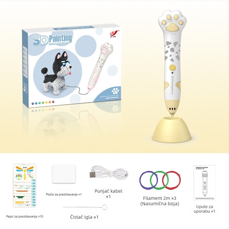 Set 3D pisaćih olovki za djecu – niska temperatura, DIY obrazovna igračka za umjetnost i znanost (4–6 godina)