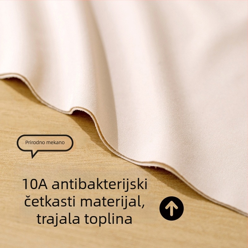 Topla vest s Mulberry svilom, s integriranom čašicom i jastukom za prsa, antibakterijska, podrška leđima i trbuhu