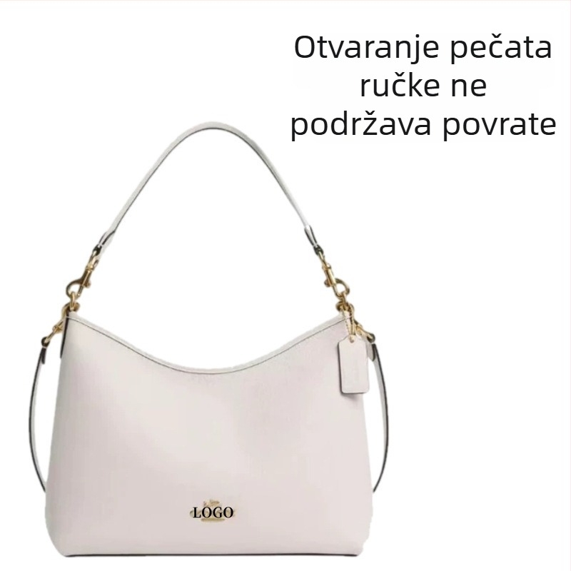 Torba s urbanim minimalističkim stilom, PVC materijal, dumpling oblik, zatvaranje na zip, dvostruke naramenice