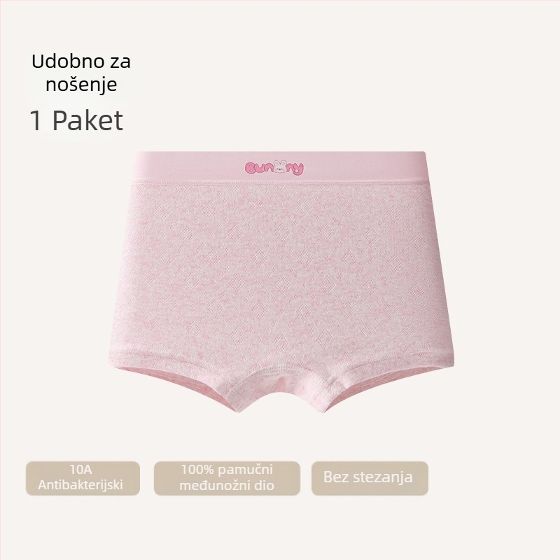 Dječje gaćice od pamuka za djevojčice, 96% pamuk, Kategorija A, za djecu 8+ godina (iznad 140 cm)