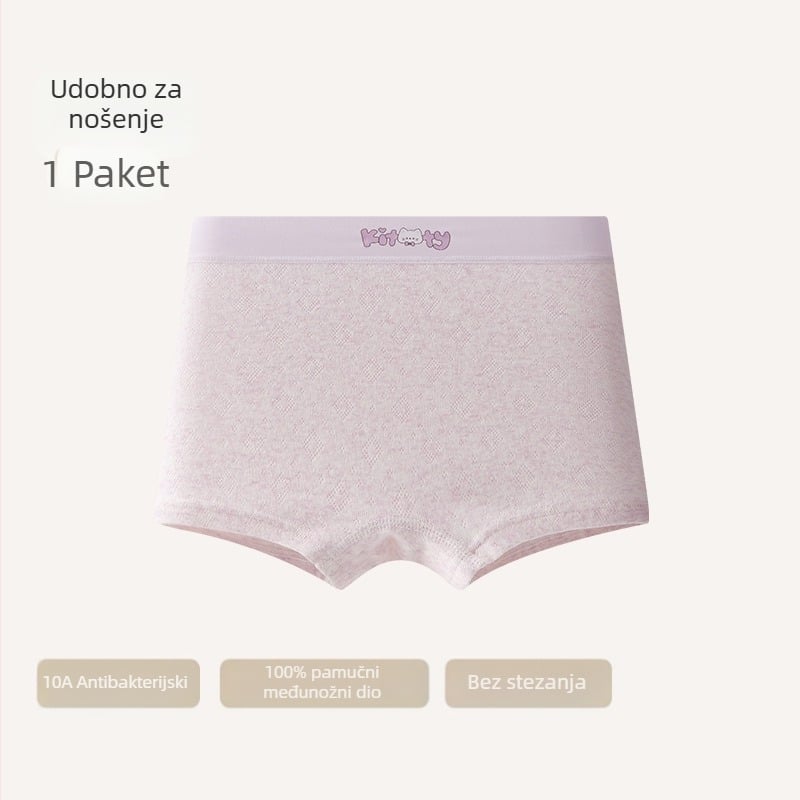 Dječje gaćice od pamuka za djevojčice, 96% pamuk, Kategorija A, za djecu 8+ godina (iznad 140 cm)