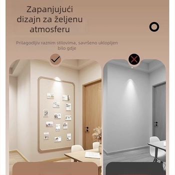 Filc naljepnica za zid s motivima: pejzaži, geometrijski obrasci, drveni uzorak i tekst; pogodna za dnevni boravak, spavaću sobu ili radni prostor