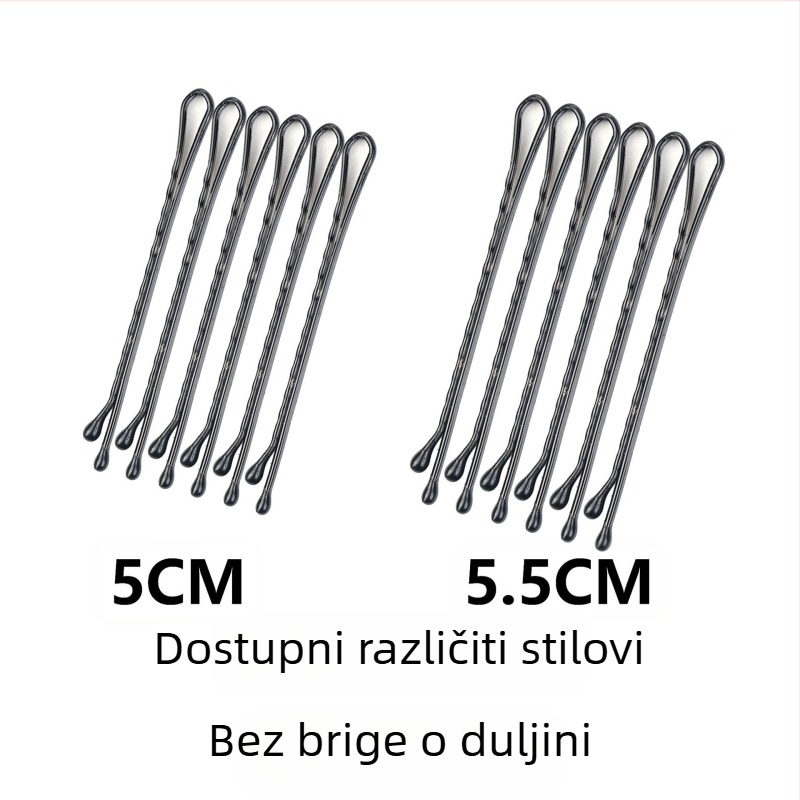 Metalna valovita štipaljka za kosu s lakiranim završnim slojem, za styling updoa i odvajanje pramenova
