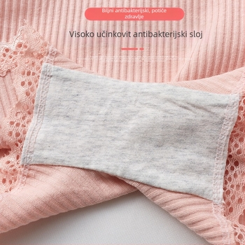 Dječje sigurnosne šorceve od pamuka za djevojčice s čipkastim završetkom – razred B, 95% pamuk, Cute Bear