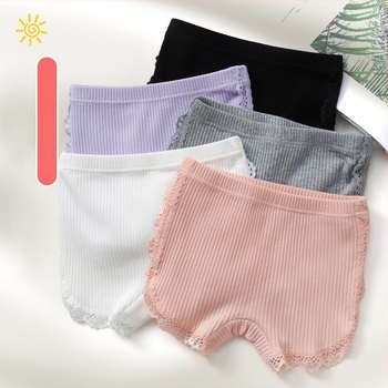 Dječje sigurnosne šorceve od pamuka za djevojčice s čipkastim završetkom – razred B, 95% pamuk, Cute Bear