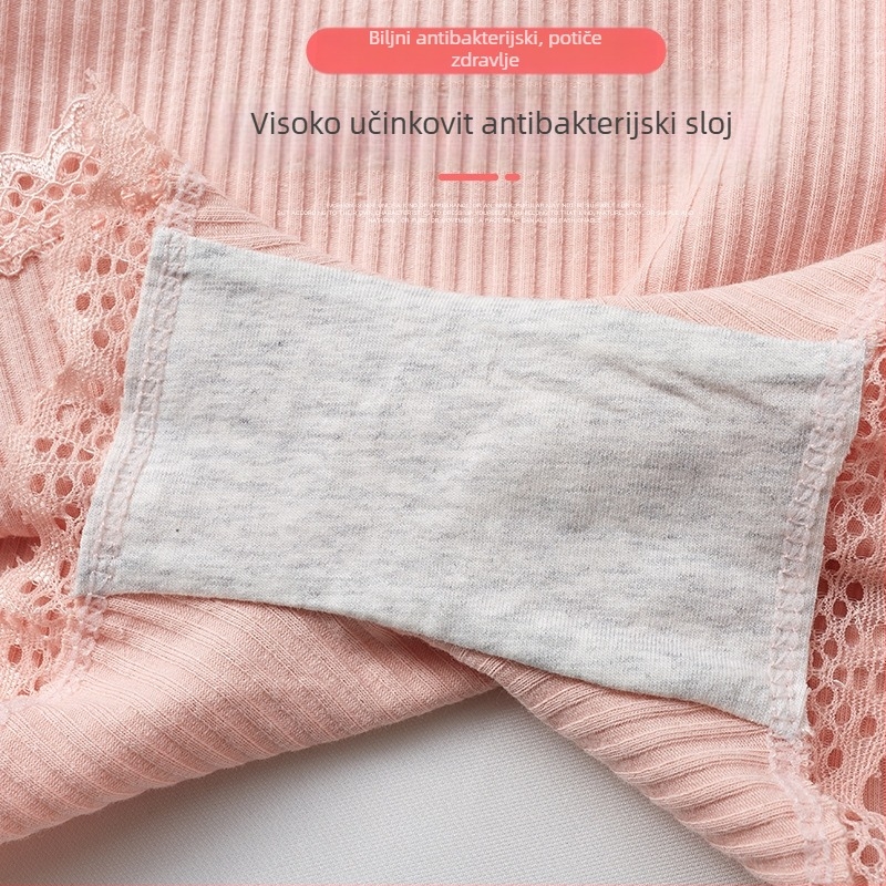 Dječje sigurnosne šorceve od pamuka za djevojčice s čipkastim završetkom – razred B, 95% pamuk, Cute Bear