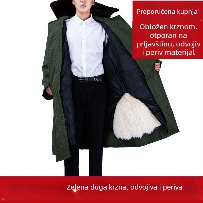 Muški kožni kaput od ovčje kože s integriranom krznom, kratka duljina, zatvarač na prednjoj strani, korejski stil, proljeće 2025