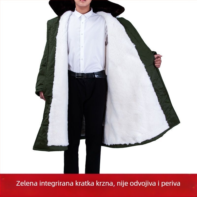 Muški kožni kaput od ovčje kože s integriranom krznom, kratka duljina, zatvarač na prednjoj strani, korejski stil, proljeće 2025