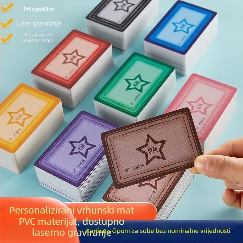 Čip za sobu za šah i karte – bez nominalne vrijednosti, melamin, mat završni sloj