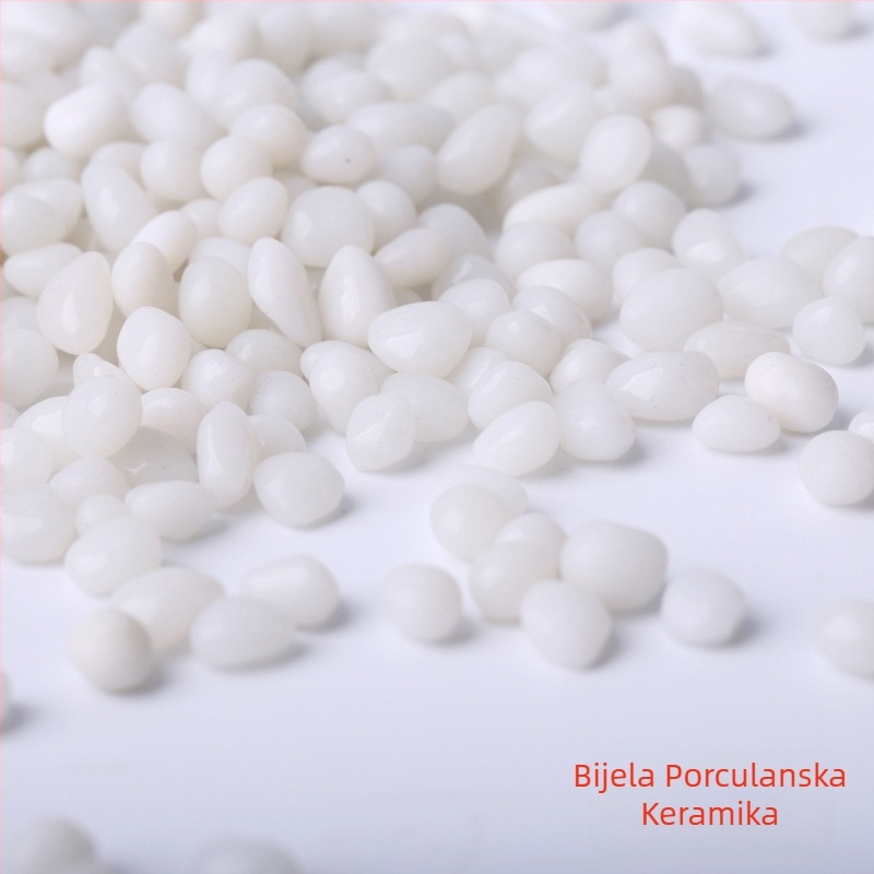 Akvarijske pejzažne kamene – pijesak za dno sa staklenim dnom, pakiranje 25 kg, 250 g po komadu, marka Huaying