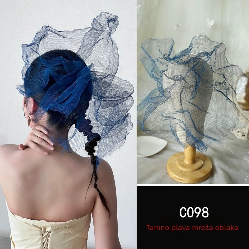 Vjenčani veo od organze, nišni stil, oblik: ženski, valovita forma (Brand Hbb; Podrijetlo: Suzhou; Ljeto 2024; Poklon: vjenčanje, rođendan, putovanje)