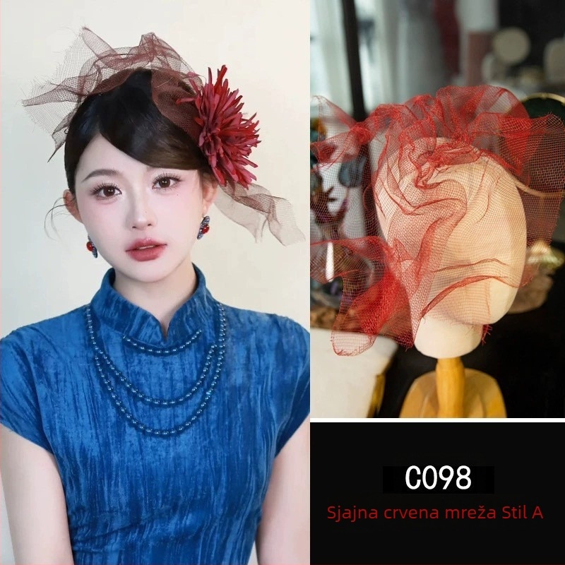 Vjenčani veo od organze, nišni stil, oblik: ženski, valovita forma (Brand Hbb; Podrijetlo: Suzhou; Ljeto 2024; Poklon: vjenčanje, rođendan, putovanje)