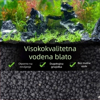 Ekološka podloga za akvarijske biljke — muljevita podloga za aquascaping, pročišćavanje vode, bez pranja