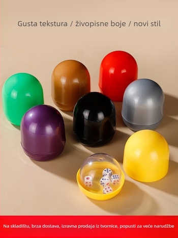 Runwei Dice Cup za barove i noćne klubove, PP materijal, mogućnost prilagodbe, pakiranje 100 kom