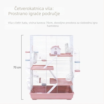 Prozirni akrilni tunel za kavez za hamstera – okruglog oblika, vodootporan, za unutarnju upotrebu, set za uređenje prostora kaveza