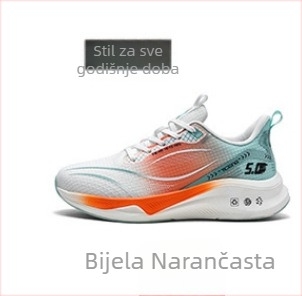 Cipele za trčanje za odrasle – prozračni mrežasti gornji dio, niski dizajn, elastična traka za zatvaranje, protuklizna gumena đona, zaobljeni vrh prsta, unisex