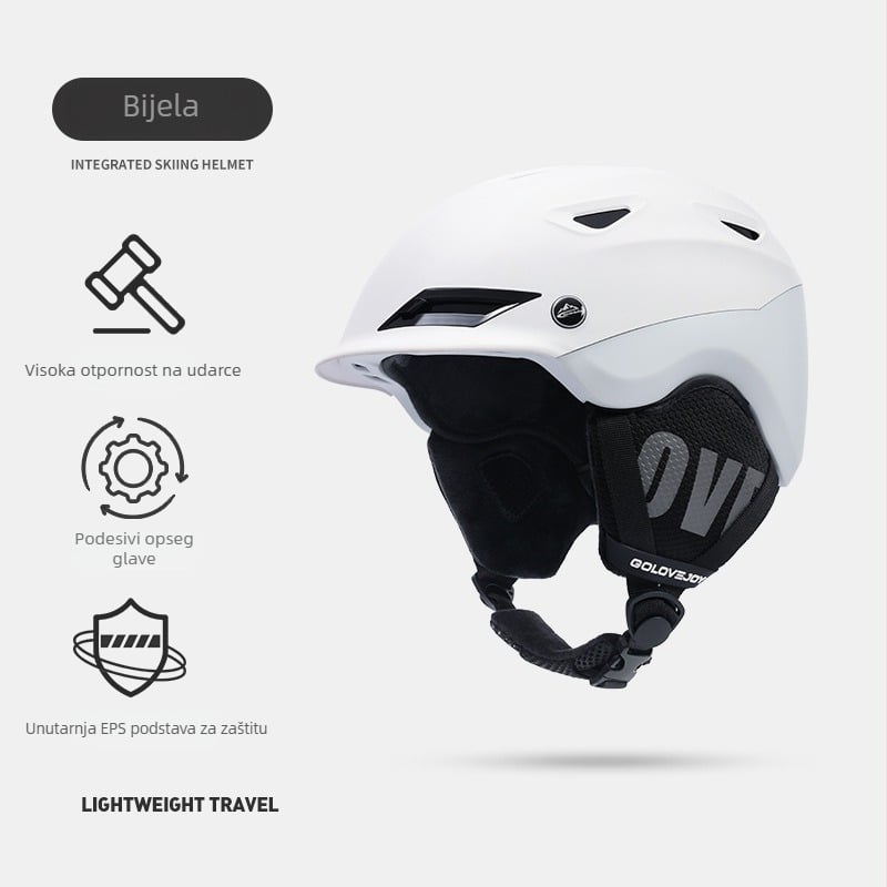 Unisex kaciga za skijanje za otvorene sportove – ultra lagani ABS, Golovejoy TK02, ispisan logo, prilagodljivo