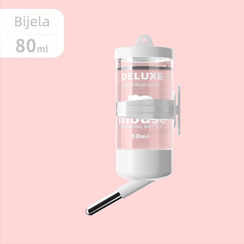 Flasa za vodu za hrčka s valjkastim mehanizmom za piće, automatska, prozirna, protiv curenja (Materijal: PP+PC+nehrđajući čelik; Porijeklo: Shandong; Značka: Chengxi; Broj proizvoda: Cloud Water Bottle)