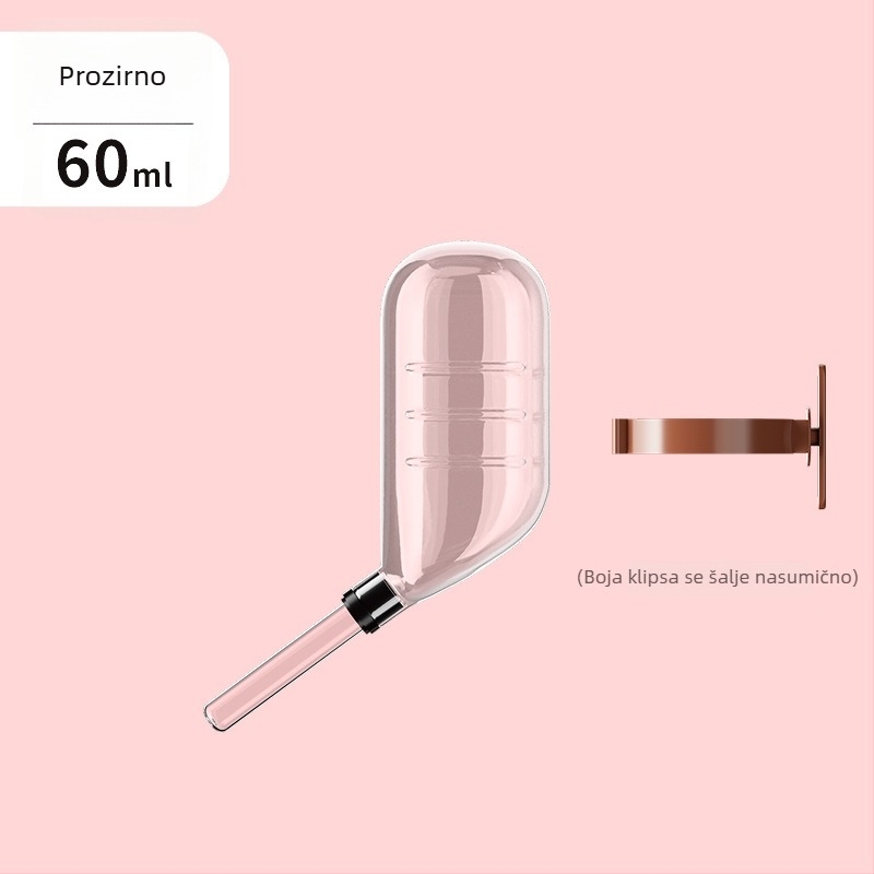 Flasa za vodu za hrčka s valjkastim mehanizmom za piće, automatska, prozirna, protiv curenja (Materijal: PP+PC+nehrđajući čelik; Porijeklo: Shandong; Značka: Chengxi; Broj proizvoda: Cloud Water Bottle)