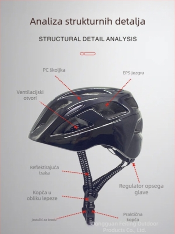 Kaciga za biciklizam, EPS pjena + PC ploča, Unisex, odrasli, marka zhxtk