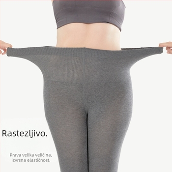 Pamukaste tajice za podizanje kukova i oblikovanje, tanke, jednofarbni uzorak