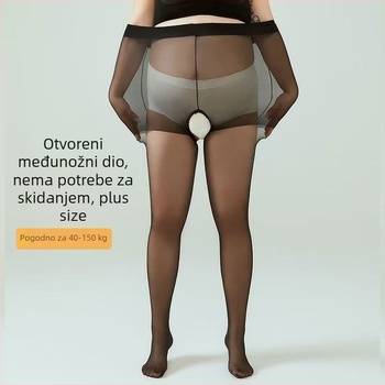 Najlon čarape do bedara - ultra tanke, Anti-Peep, Anti-Run, jednofarbne