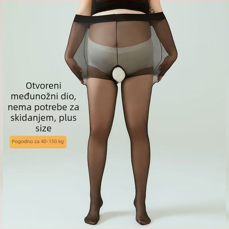Najlon čarape do bedara - ultra tanke, Anti-Peep, Anti-Run, jednofarbne