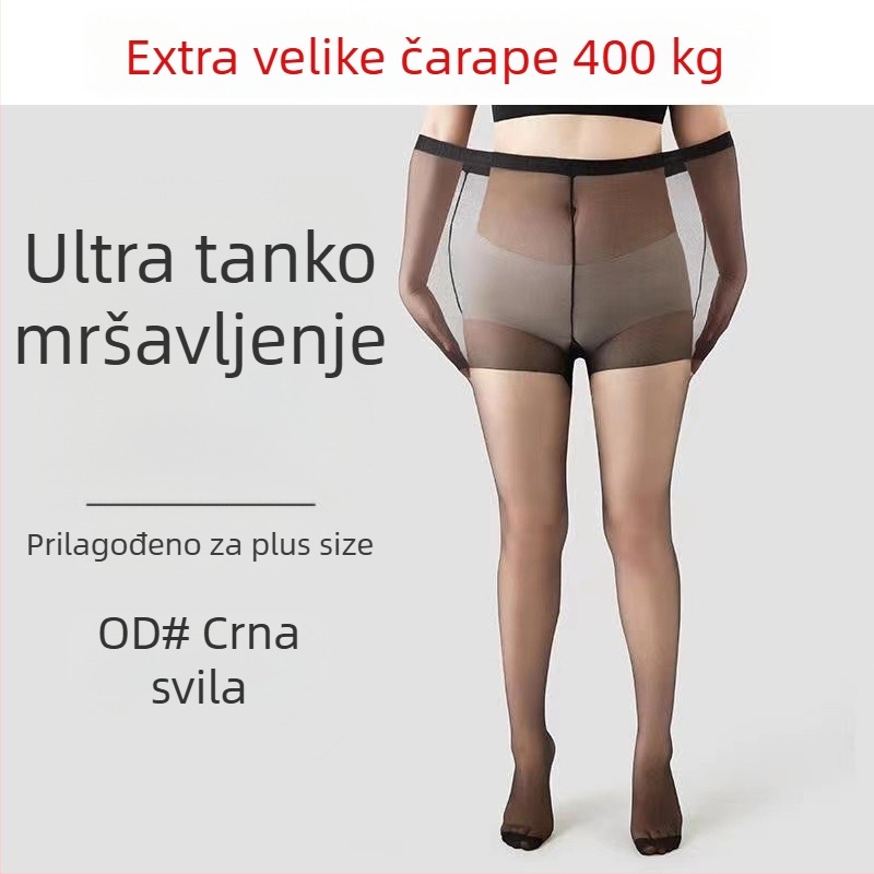 Najlon čarape do bedara - ultra tanke, Anti-Peep, Anti-Run, jednofarbne