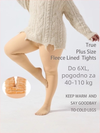 Ženske čarape-leggings u jednom komadu, debeli poliesterski s elastanom, visoka elastičnost, jednobojni uzorak, dizajn u jednom komadu