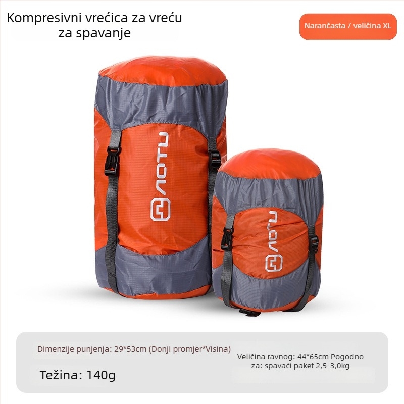 Kompresivna vrećica za vreću za spavanje za kampiranje, karirana tkanina, omotnica stila, težina 1,9 kg, marka aotu, HS9713-5
