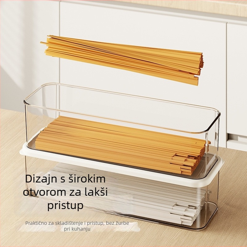 Kutija za pohranu tjestenine – plast, prijenosna, vakuumski zatvarač, jednostavan stil, branda Super Celebration